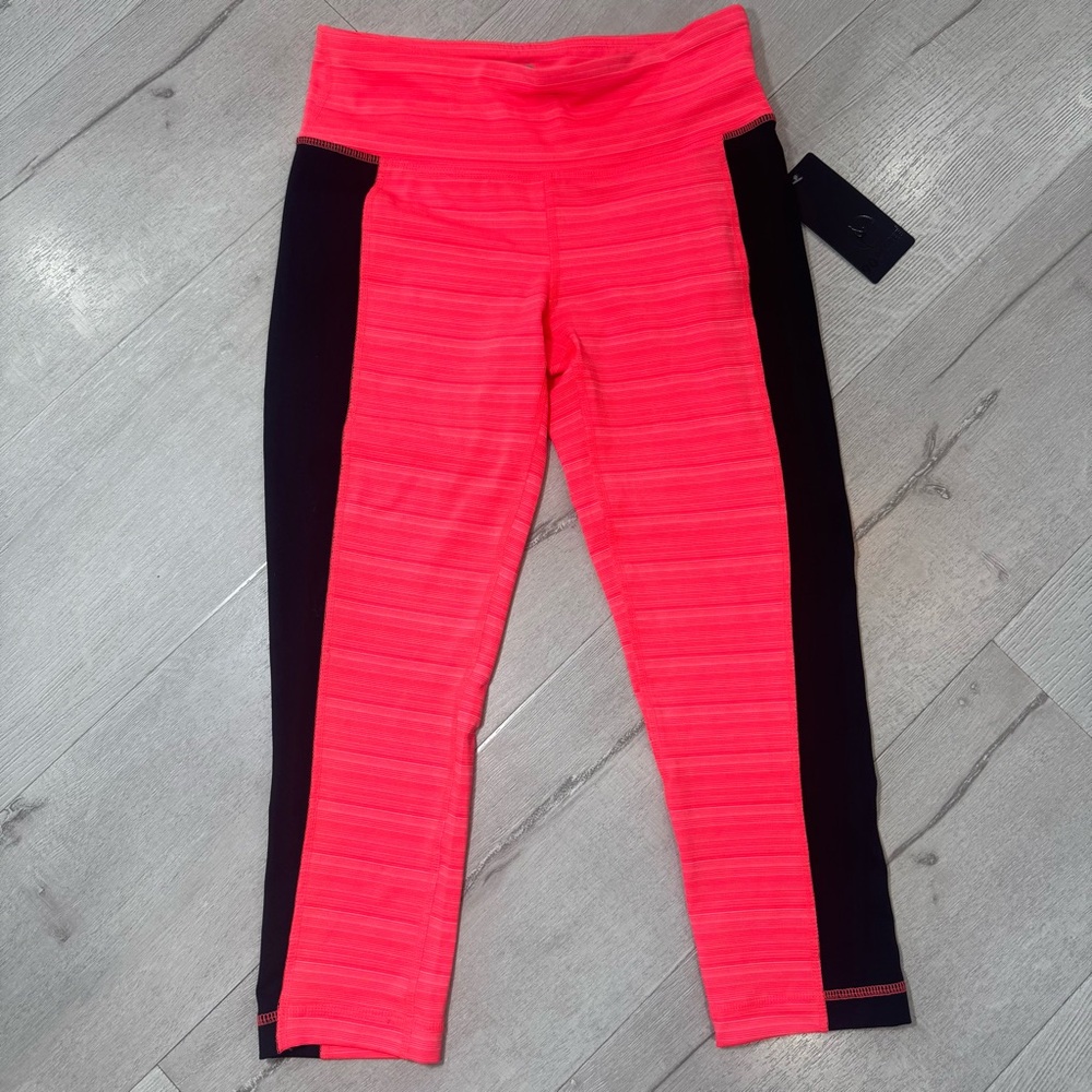 **NWT** 90 DEGREE BY REFLEX PINK & BLACK LEGGINGS SIZE SMALL